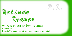 melinda kramer business card