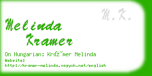 melinda kramer business card